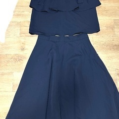 ジルスチュアート　S M セットアップ　ネイビー　紺　パーティ　...