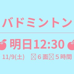 残1　🍎明日12:30🍎　11/9(土)　シングルス✨５時間　☆...