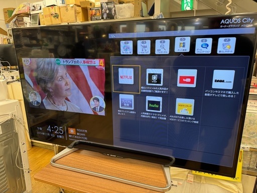 SHARP製★50型液晶テレビ★YouTube、Netflix★6ヶ月間保証付き