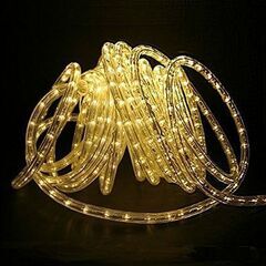 ➁【新品】シャンパンゴールド イルミネーション LED 2芯 50ｍ 1500球 電球色 屋外使用可の画像