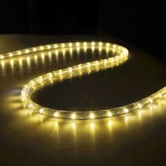 ➁【新品】シャンパンゴールド イルミネーション LED 2芯 50ｍ 1500球 電球色 屋外使用可の画像