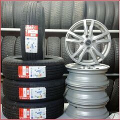 新品タイヤ THREE-A（155/65Ｒ14）P306 4本セット＋中古アルミホイール4本