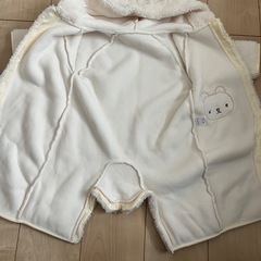 ベビーカバーオール　モコモコ　50-70cmの画像
