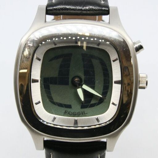 動作品 FOSSIL BIG TIC JR-8123 クオーツ式腕時計 2針+デジタル デジアナ アナデジ 24年10月電池交換 札幌