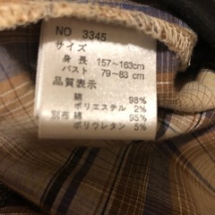 CECIIL McBEE チェック柄フリルチュニックの画像