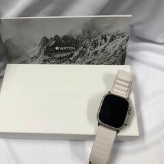 【ジャングルジャングル石津店】　価格下げました！！　早い者勝ち！ 美品！ Apple Watch Ultra GPS+Cellularモデル 49mm MQFR3J/A BT最大容量100％ アクティベーションロック解除済み 堺市 石津の画像