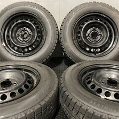 タイヤ走行短め【BS ICEPARTNER2 175/70R14】スタッドレス【スチールホイール 14インチ 5.5J4HPCD100】ハブ径56mm 20年製　(KTD189) クレジットカード QRコード決済可能