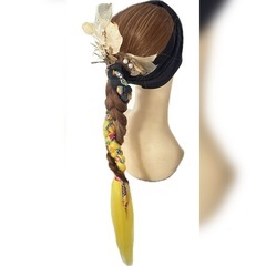 【新品】WPR#3 紅型　ポニーテールエクステンション　成人式　振袖　和装の画像