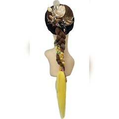 【新品】WPR#3 紅型　ポニーテールエクステンション　成人式　振袖　和装の画像