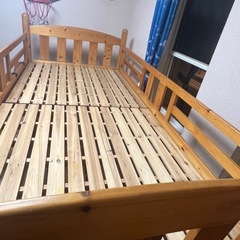【中古良品】木製2段ベット　シングルサイズ　スノコベット2段　大人用　子供用の画像