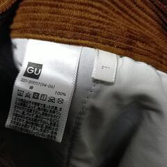 GU コーデュロイ　パンツ　ブラウンの画像