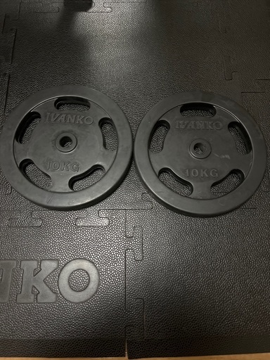 ショップ IVANKO 10kgプレート2枚 美品 IVANKO ROEZH 10kgプレート2枚