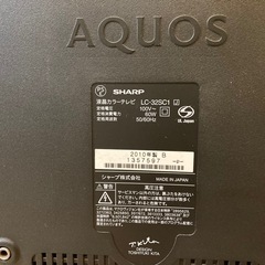 シャープ　液晶カラーテレビ　32型　　の画像