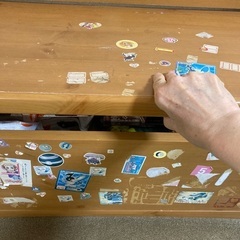 木製ベンチ(おもちゃ箱)の画像