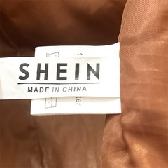 SHEIN❤テディーコート　レディース　ダブルボタン　ラペル襟の画像