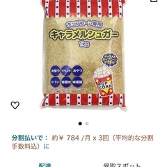 【無料ポップコーン付】⚠️1キャラメルポップコーンシュガー　味の粉の画像