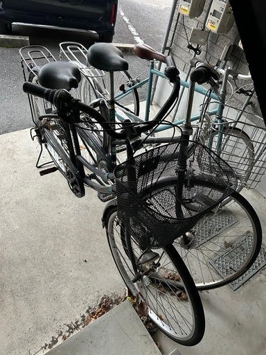 お話中　自転車