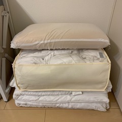 敷布団 掛け布団 枕 セットの画像
