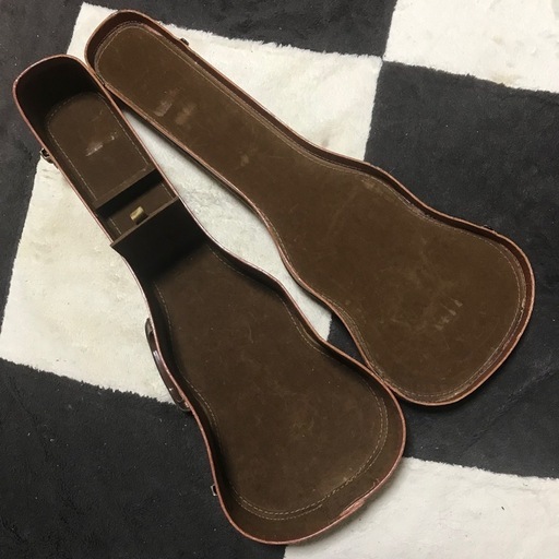 激レア ヴィンテージ テナーウクレレ チップボードケース ブラウン