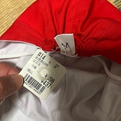 ★赤白帽子　新品　タグ付き　洗い替えに★の画像