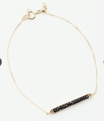 agete ブラックスピネル　ブレスレット