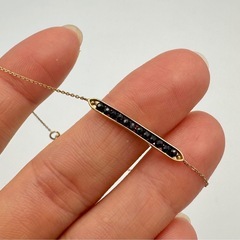 agete ブラックスピネル　ブレスレットの画像