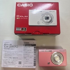 CASIO EXILIM EX-ZR70 ピンク デジカメ コンデジ