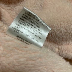 部屋着ポンチョM/Lサイズふわふわ薄ピンクの画像