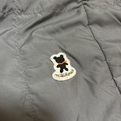 ミキハウス 防寒ケープ キャリーケープ グレーの画像