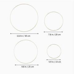ドリームキャッチャー フープ  DIYクラフト  金属リング 4個セットの画像