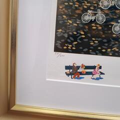 額装 シルクスクリーン ヒロ・ヤマガタ「プロポーズ」