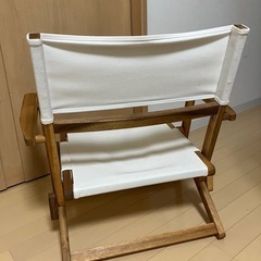 受渡者決定！ニトリ　アウトドア木製ローチェアの画像