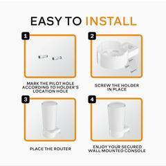 壁掛け用ブラケット-TP-Link用ウォールマウント Deco X90 X95 XE200 WiFi 6ウォールマウント TP-Linkルーター壁掛けマウントの画像