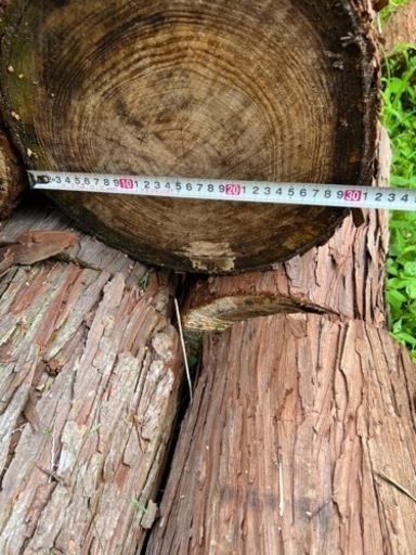 国産檜 ヒノキ 薪 丸太 38cm 1本 桧 ひのき 薪ストーブ 暖炉 キャンプ ◇ヒノキの玉切り丸太(35～40㎝)◇軽トラ配達料込◇ 薪、薪ストーブ燃料、焚き付け、キャンプに！丹波篠山発