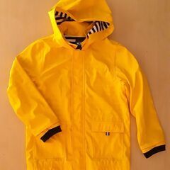 【ユーズド】防水暴風コート　黄色　M2C　150cm