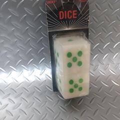 ①当時物【MADE INUSA】LuckyDICE　ミラー飾り　緑