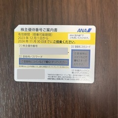 ANA株主優待券(2024年11月末まで)