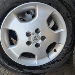 4本セット！バリ溝！２３年製225/60R17 トヨタ純正アルミホイール付　クルーガーにて使用の画像