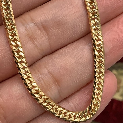 K18 喜平 6面ダブル　スターカット　11.4g 約18.5cm