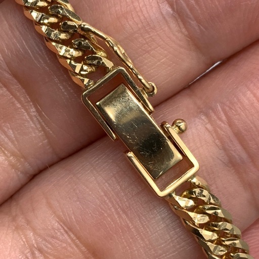 K18 喜平 6面ダブル　スターカット　11.4g 約18.5cm