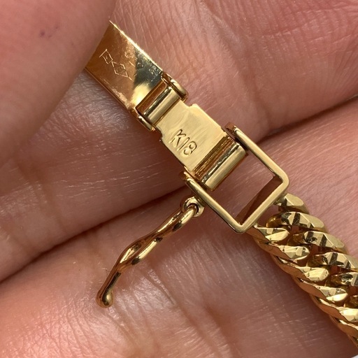 K18 喜平 6面ダブル　スターカット　11.4g 約18.5cm