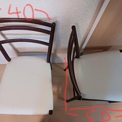 軽量イス 2脚 経年劣化ありの画像