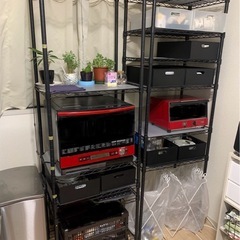 ニトリ　スチールラックcustom 食器棚