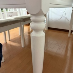 11/14までIKEA INGATORP 白いダイニングテーブルセットの画像