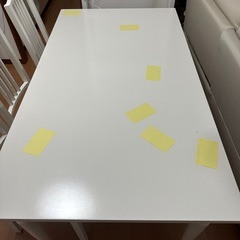 11/14までIKEA INGATORP 白いダイニングテーブルセットの画像