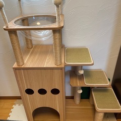 【お話し中】木製キャットタワー