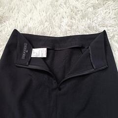 セオリー 美品 ウール混タイトスカート ひざ丈 バックジップ スリット ブラック 2 M レディースの画像