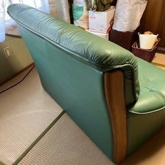 美品　2人掛けソファー　本革の画像