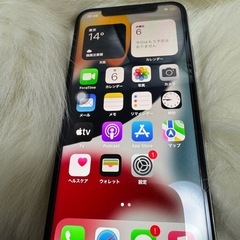 iphone X シルバー　64GB SIM フリー　バッテリー100%「美品」