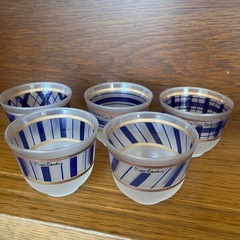 ピエールカルダン　ロゴ入り　冷茶グラス　5個
